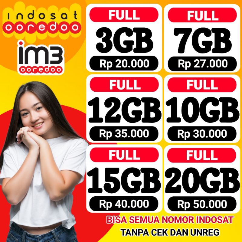 PROMO PAKET DATA INDOSAT FREEDOM INTERNET TERMURAH KUOTA INDOSAT INJECT / BISA KE SEMUA NOMOR INDOSA