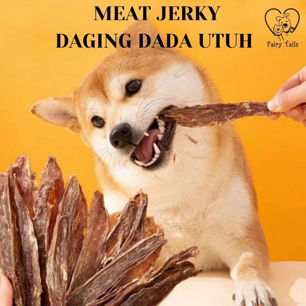 [NEW PREMIUM] Snack Anjing Daging Dada Ayam Bebek Utuh Panggang Kering / Meat Medley Natural Chicken