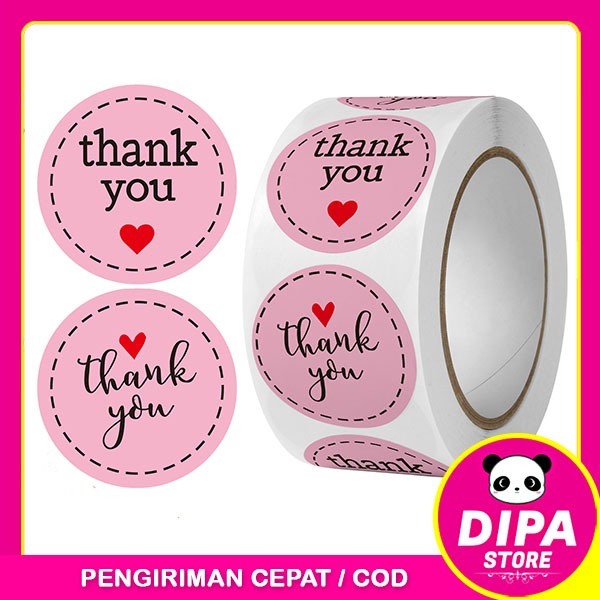 

Sticker Thank You Roll Isi 500 Pcs / Self Adhesive Seal Label Roll Sticker Thank You 2.5 Cm / Stiker Ucapan Terimakasih Bulat Tempel Segel Order Packing Motif Bunga Love Serbaguna / TS-67