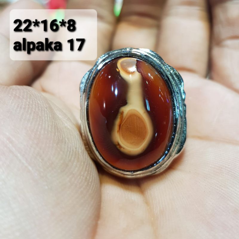 BATU AKIK KARANG NUNGGAL MOTIF ANTIK