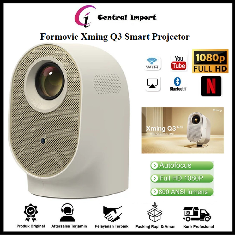 Formovie Projector Xming Q3 Smart 1080P Full HD 800 Ansi Proyektor