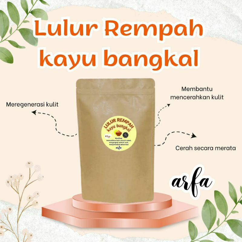lulur  rempah kayu bangkal 45gr lulur pemutih badan