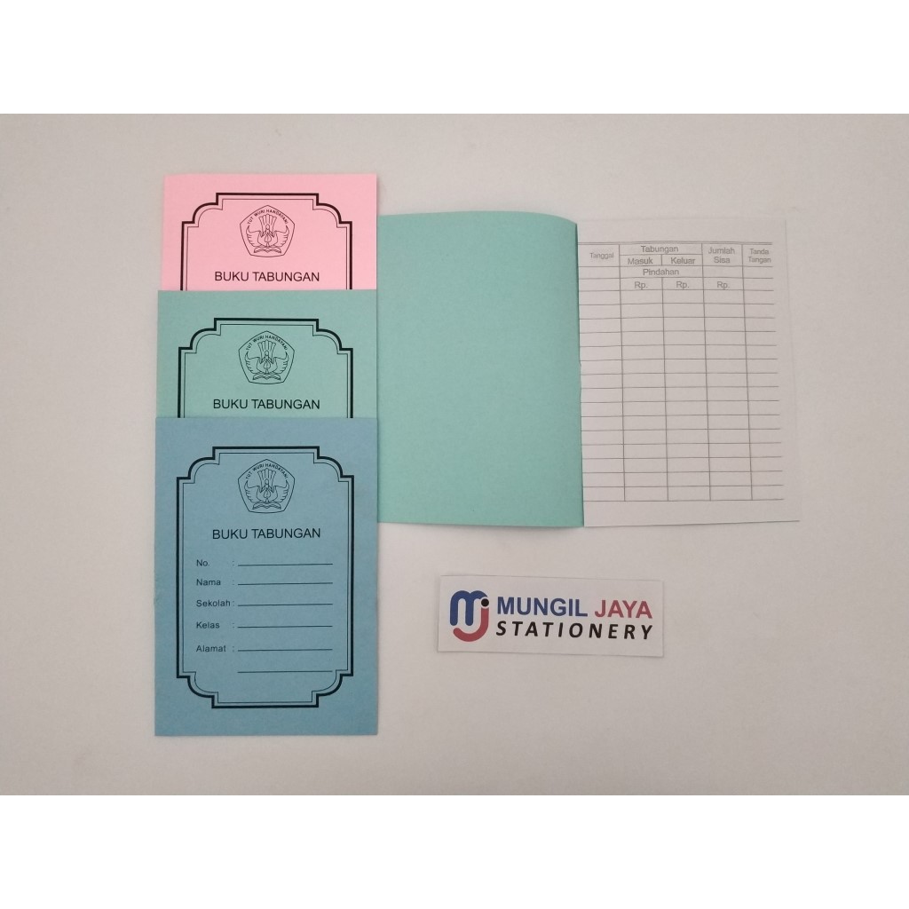 

BUKU TABUNGAN KECIL PINK,HIJAU,BIRU