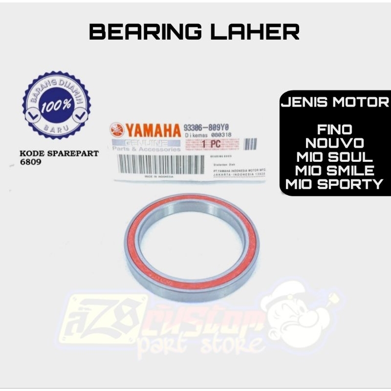 BEARING 6809 BEARING STATER ONE WAY MIO, NOUVO, FINO KARBU