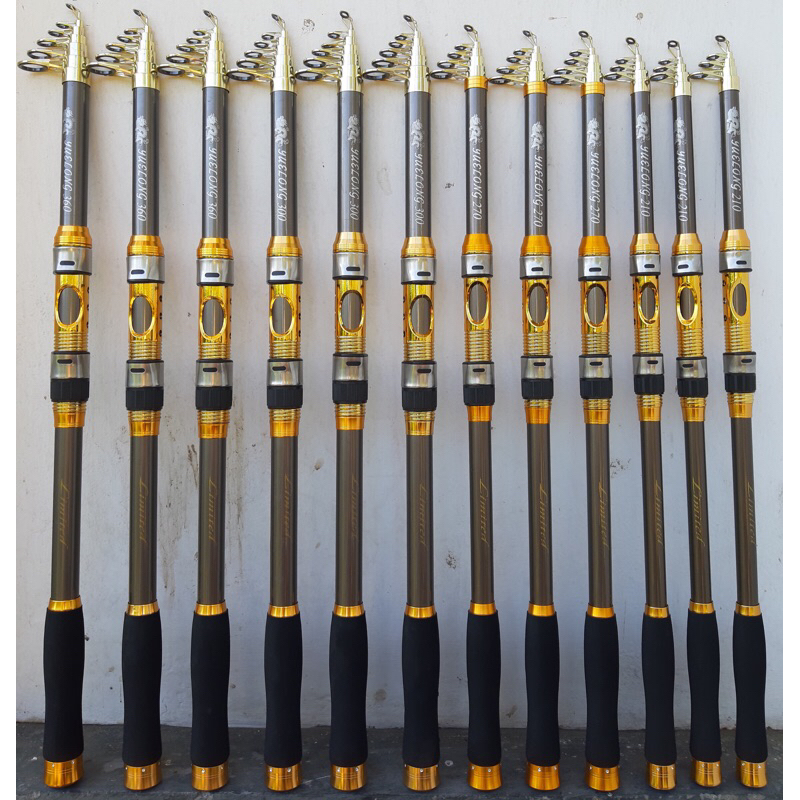 Joran Pancing Telescopic Carbon 210 270 300 360CM Max Drag 15KG Yuelong