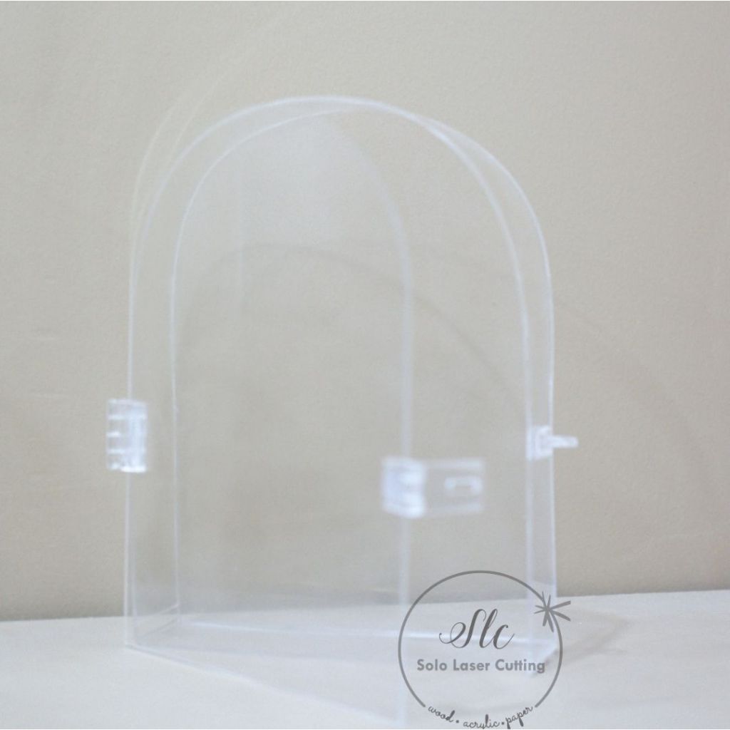 Figura Frame Mahar Akrilik Dome / Frame Mahar Akrilik Kubah / Frame Mahar Akrilik Lengkung