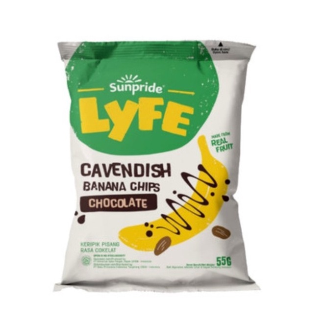 

TIPE HLE973 Sunpride Keripik Pisang Lyfe Banana Chips 55 gram