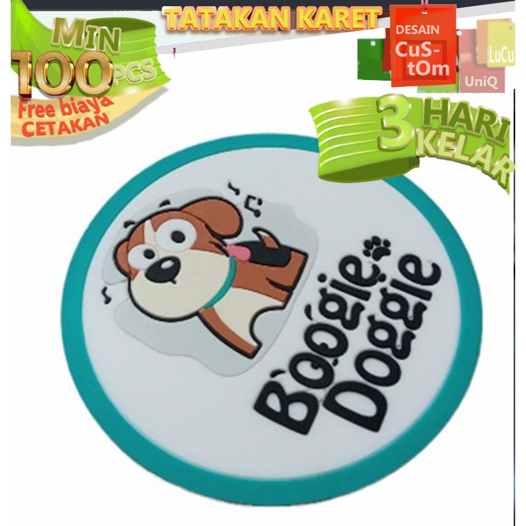 TATAKAN GELAS CUSTOM │ TATAKAN GELAS KARET CUSTOM