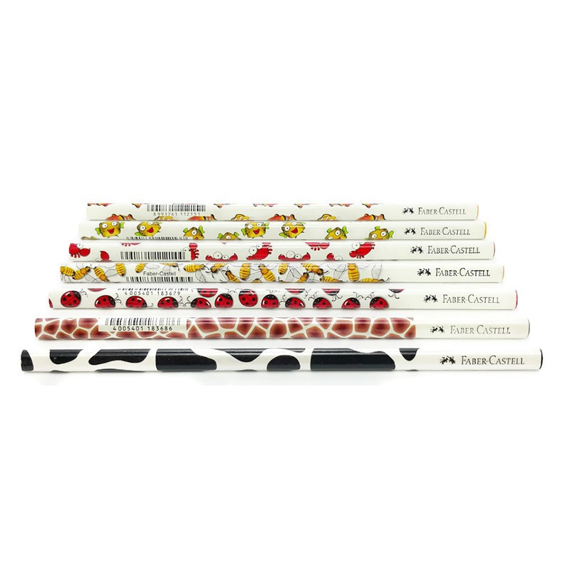 

Pensil Faber Castell Motif - Pencil Motif Bee, Cow, Giraffe dan Lady Bug