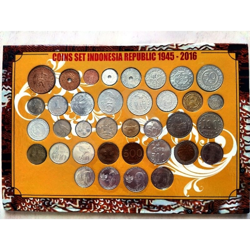 Uang coin set Republik Indonesia 1945 - 2016 | 36 pcs