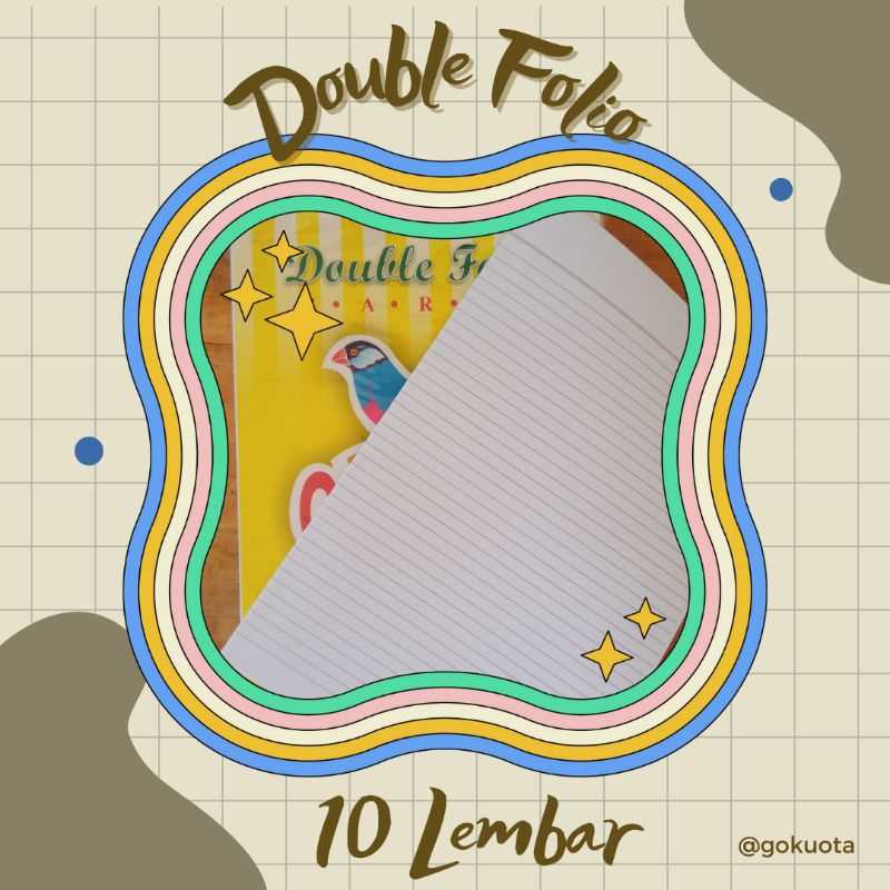 

(10 LEMBAR) KERTAS FOLIO | DOUBLE FOLIO | KERTAS FOLIO GARIS
