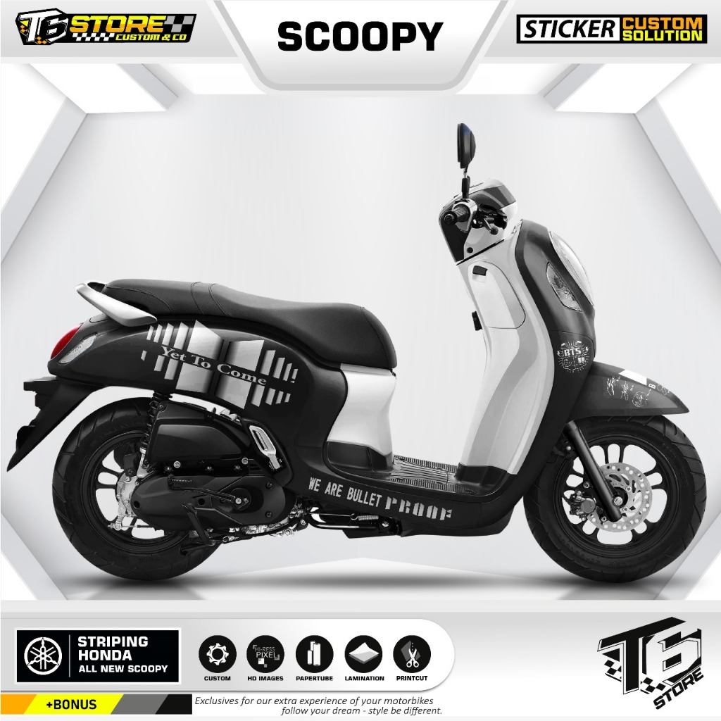 Decal Scoopy full body/Striping ALL new Scoopy Baru 2021-2022-2023 SPESIAL BTS EDITION BISA ALL SCOO
