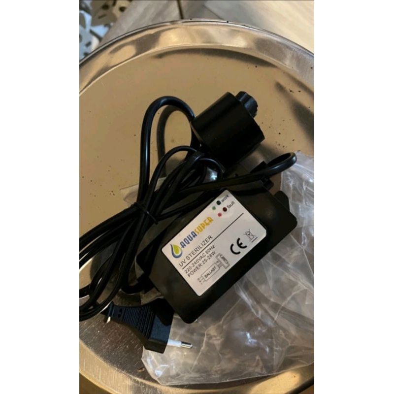 ballast uv 25-28 watt merk AQUASUPER