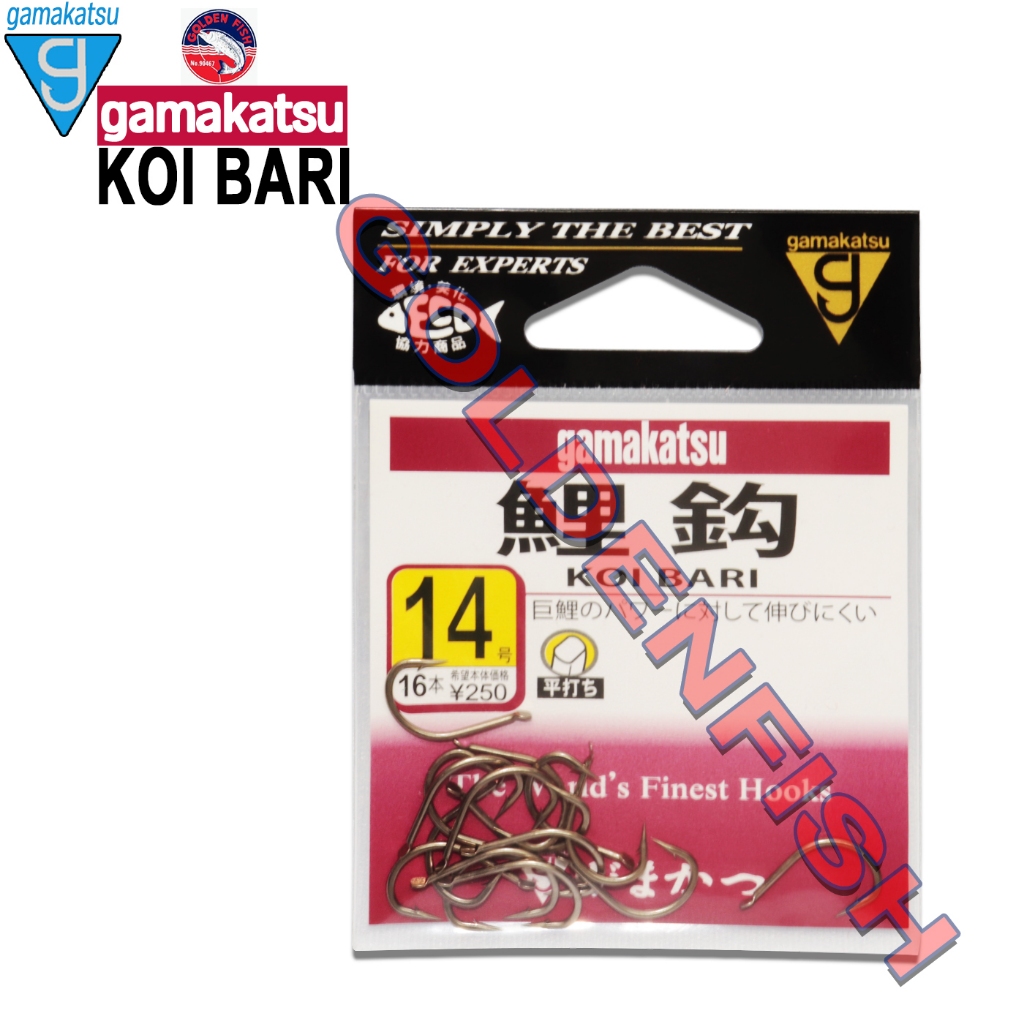 4ds Kail Gamakatsu Koi Bari Flat Tanpa Lubang