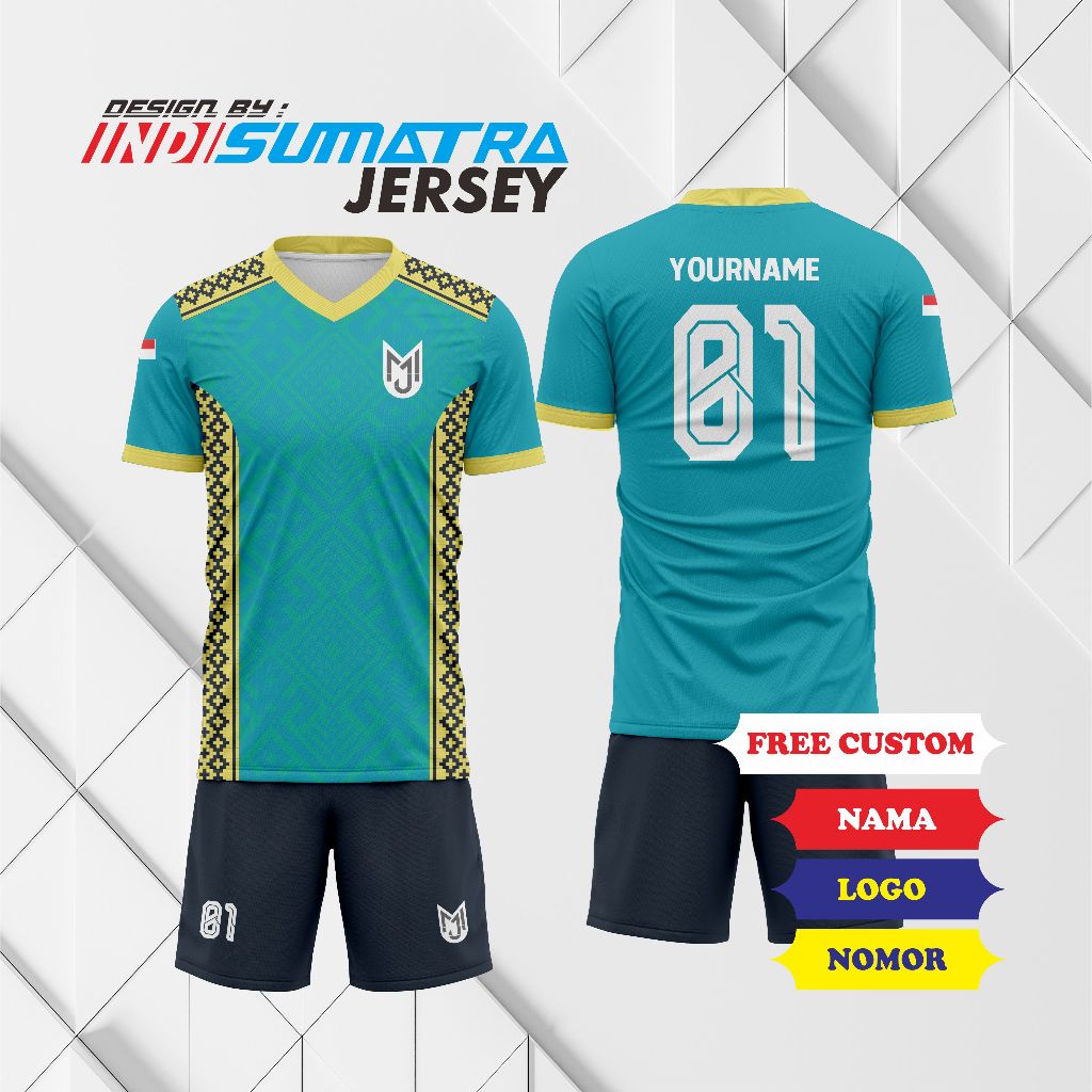 JERSEY CUSTOM VOLLY, FUTSAL, FOOTBALL Setelan Full Printing  Gratis Custom Satuan Baju Dan Celana Pr