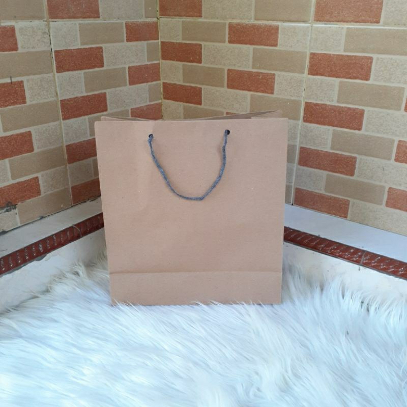 

PAPER BAG COKLAT 25x10x27 cm | TAS KERTAS KRAFT 150 gsm READY STOCK