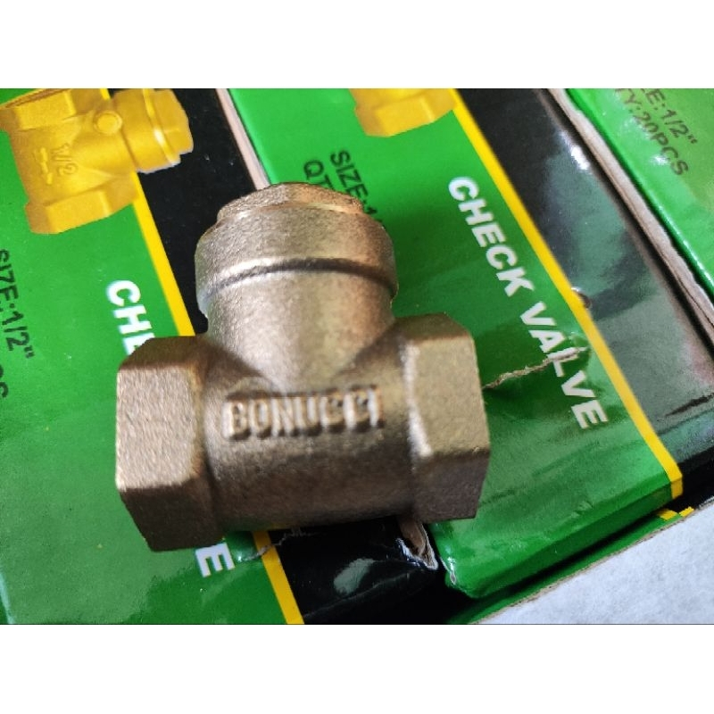 Check Valve Kuningan 1/2 Inch Bonucci / Klep Tabok / Swing Check Valve CHECK VALVE PERRUNO 1/2" inch