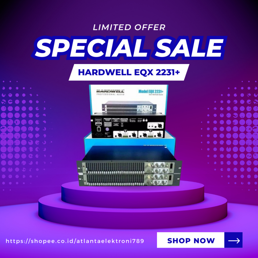 EQUALIZER HARDWELL EQX 2231+ / EQX2231+ / EQX-2231+ HIGH QUALITY SUB EQUALISER RESMI HARDWELL