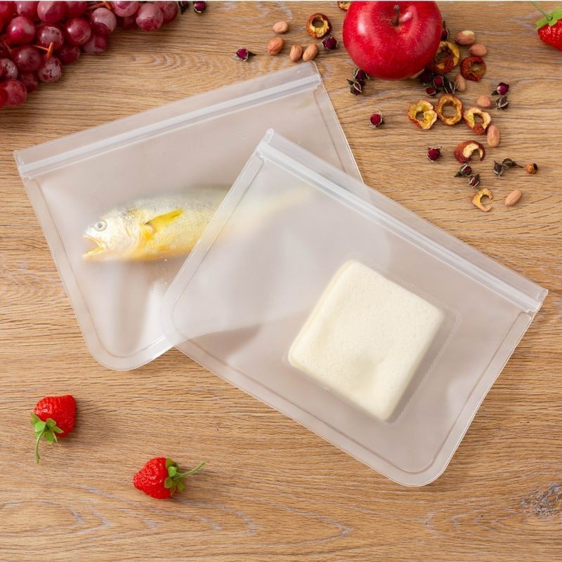Plastik Kulkas Penyimpanan Tebal Plastik Penyimpanan kedap Udara Zipper Pouch