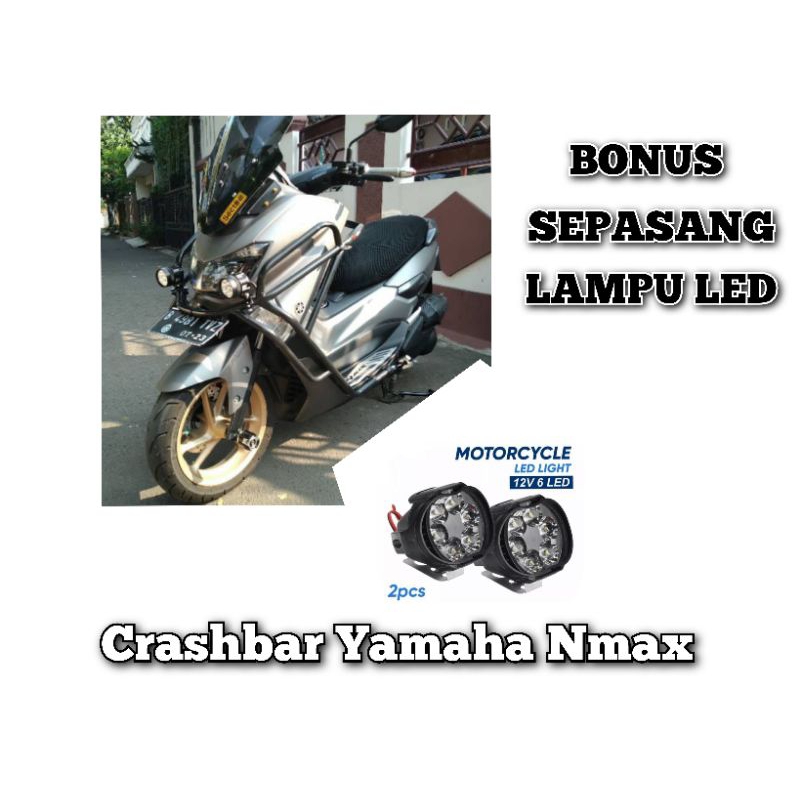 tubular crashbar nmax double slider full body