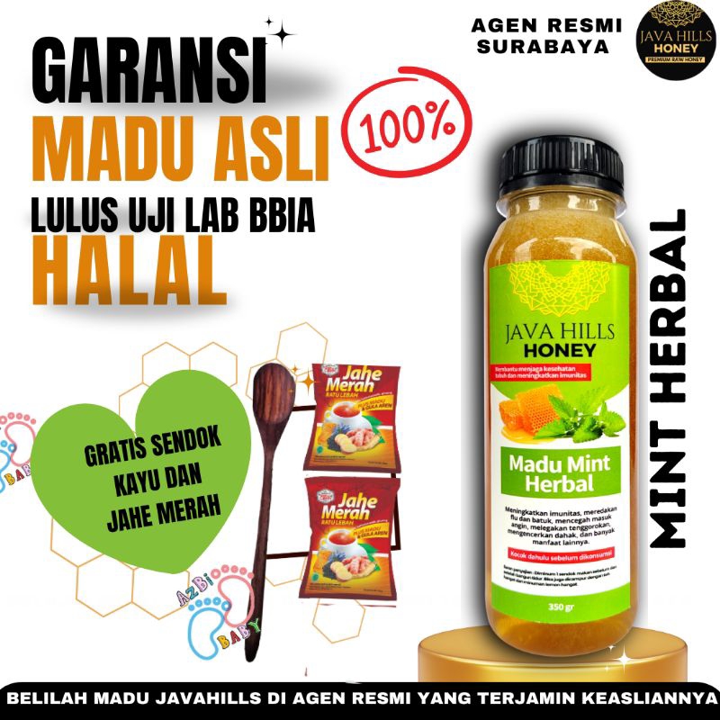 

Madu Mint herbal Javahills terlaris Herbal berkualitas asli premium Java Hills Honey halal bpom
