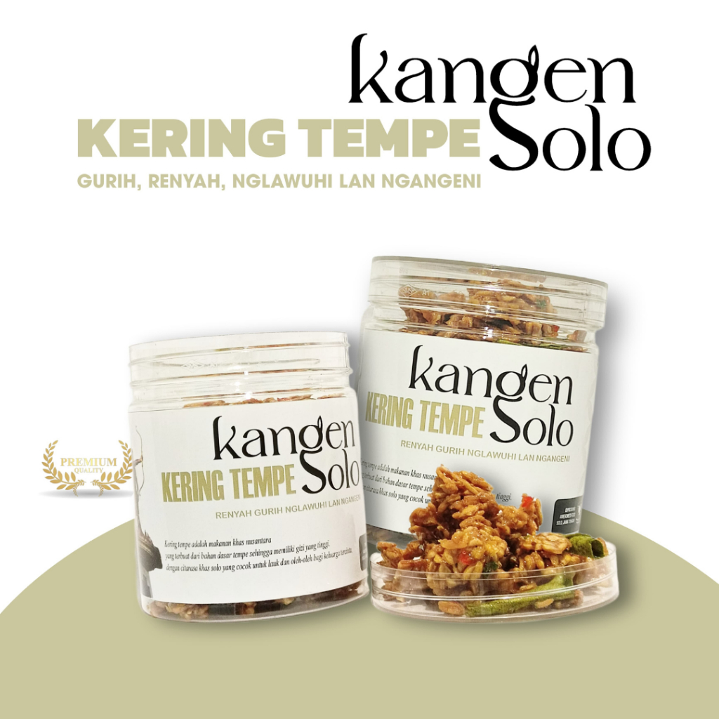 

Kering Tempe Premium Kangensolo Lauk Sehat, Enak, dan Ngangeni 200 gram