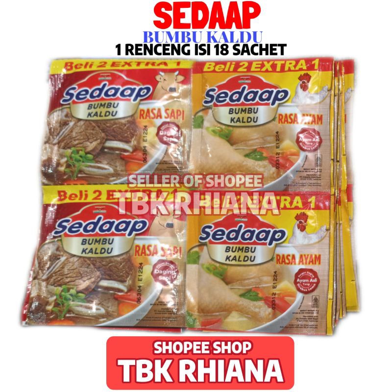 

Kaldu Sedaap 1 Renceng Isi 18 Sachet 9 Gram (Sapi/Ayam)