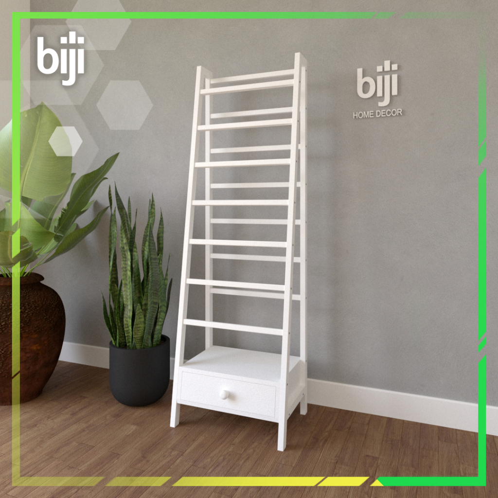 BIJI | Rak Jilbab Minimalis Kayu | Gantungan Jilbab Estetik & Kuat | Organizer Hijab Gantung