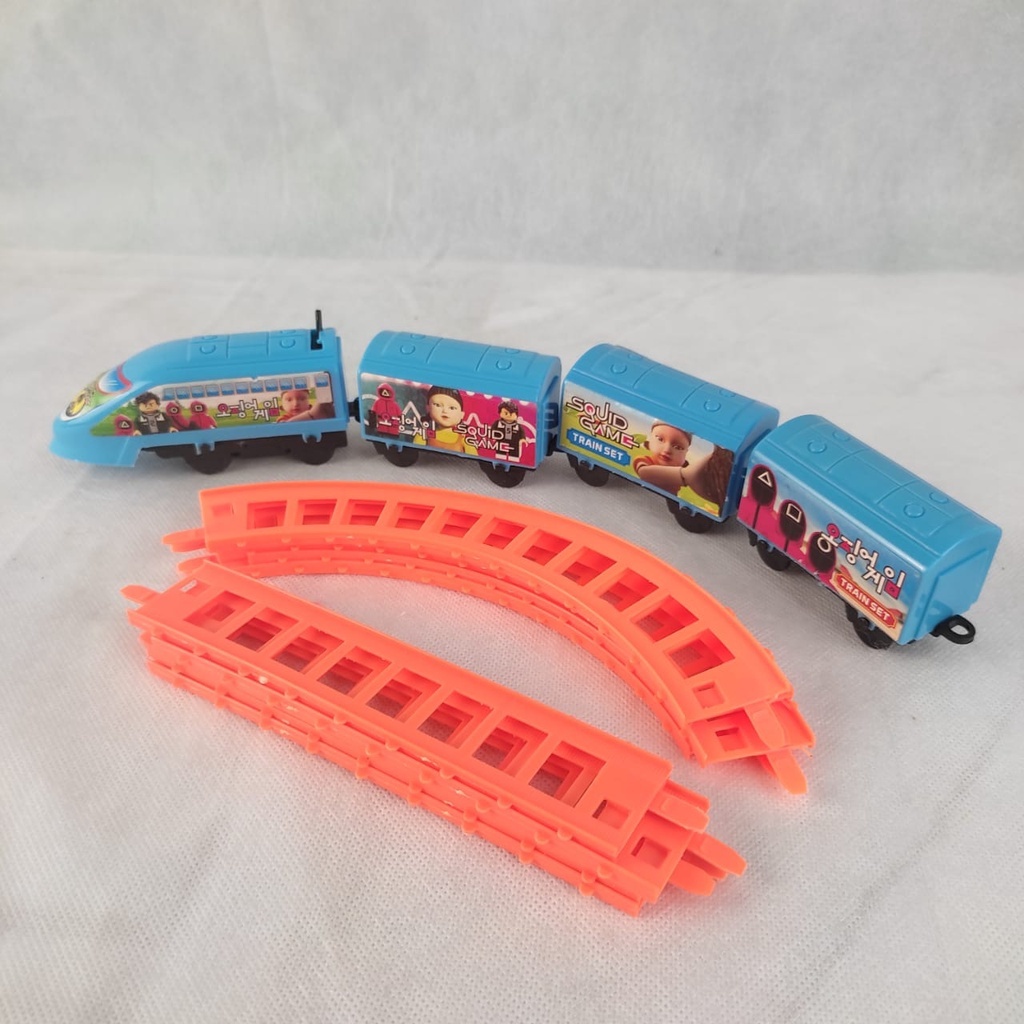 SQUID GAME TRAIN SET - MAINAN TREK KERETA API VIRAL