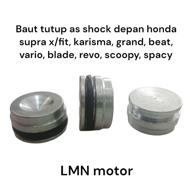 Baut tutup as shock depan honda supra x/fit, karisma, grand, beat, vario, blade, revo, scoopy, spacy