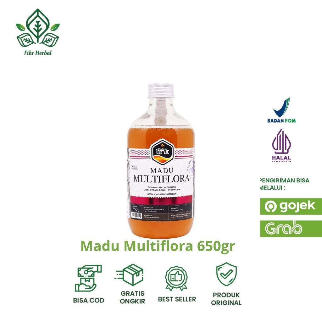 

LINK - Madu Multiflora Asli Murni 650gr - Natural Honey
