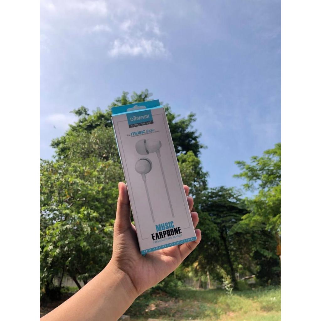 DA168 Earphone Music Stereo Headset Dm-E55 ¬ Harga Ecer & Harga Grosir (5Pcs)