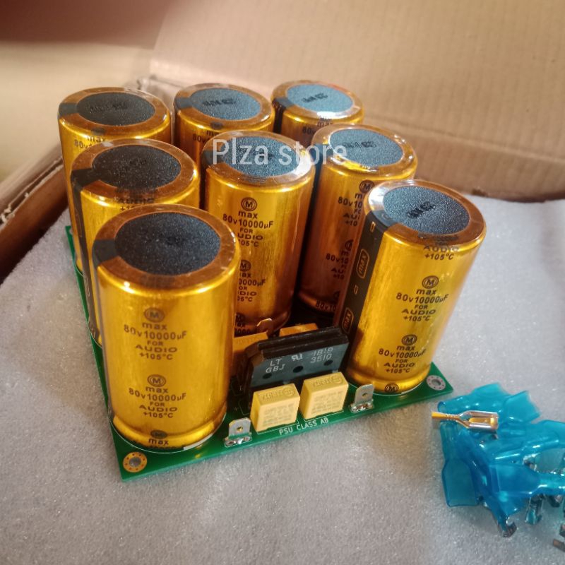 PSU 8 Elco 80v 10000uf MAX GOLD original isi full PSU class AB isi 8 elko 10000uf 80volt bagus berku
