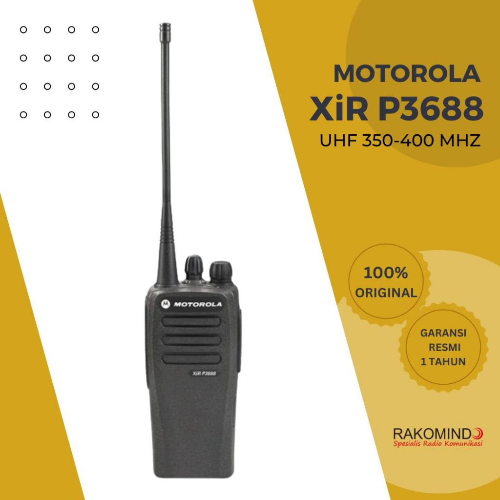 HT Motorola XiR P3688 UHF 350-400MHz Digital Analog Original