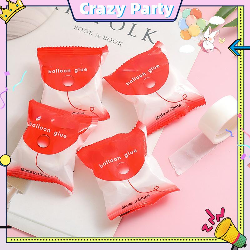 ✨Lem Balon/Glue Dot/Perekat Balon/Perekat Balon Di Dinding Atau Atap/Balon Ulang Tahun/Dekorasi Pest