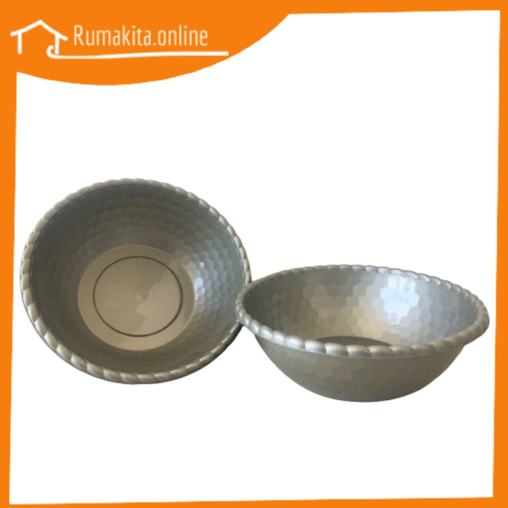 8998 Baskom Plastik / Baskom Abu-abu / Basin (1 lusin)