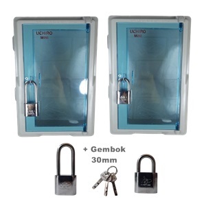 Box tutup meteran listrik Box kwh plus gembok 30mm