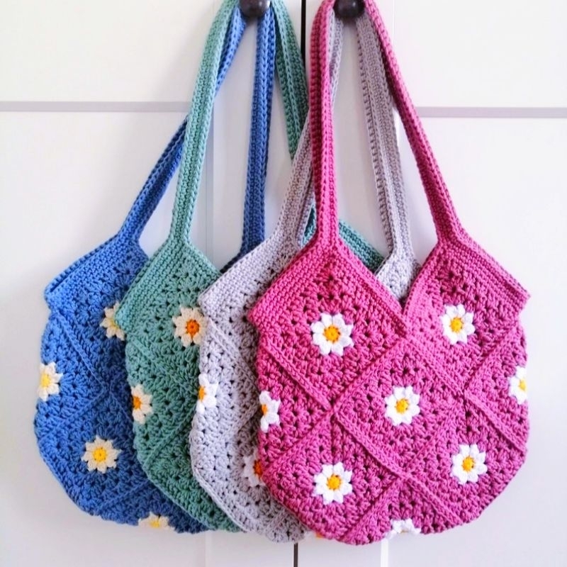 Tas Rajut // Daisy Granny Motif