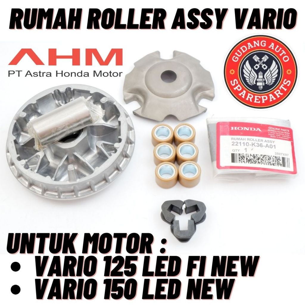 Original AHM Rumah Roller Assy Honda Vario 125 LED FI Vario 150 LED FI Vario New