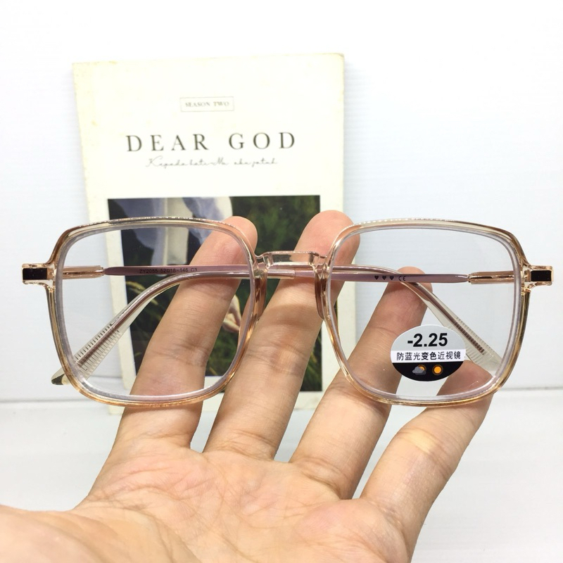 ZY2055 Kacamata Minus Photocromic -0.50 sd -4.00 Kacamata Minus Sudah Photocromic