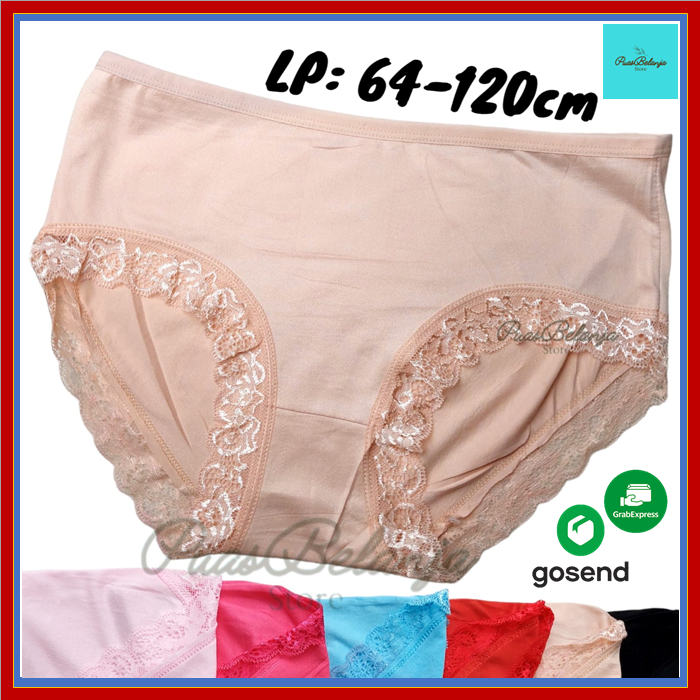 Celana Dalam Wanita Renda Brukat XL-XXL | CD Wanita Dewasa Renda XL to XXL Free Size Jumbo
