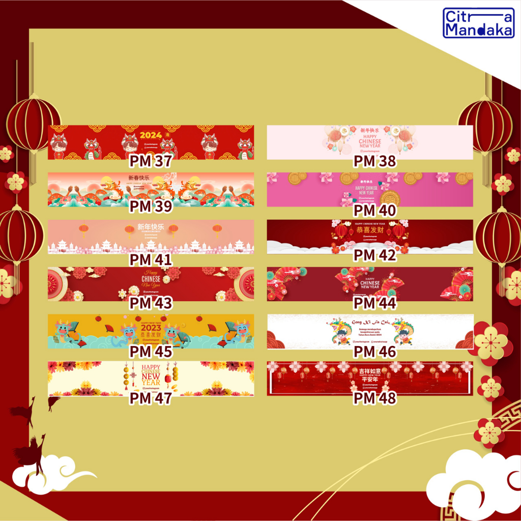 

Paper Belt Imlek 2024 Custom A3 | Packaging Sleeve Free Design | Label Hampers | Paper Sleeve | Label Segel Box