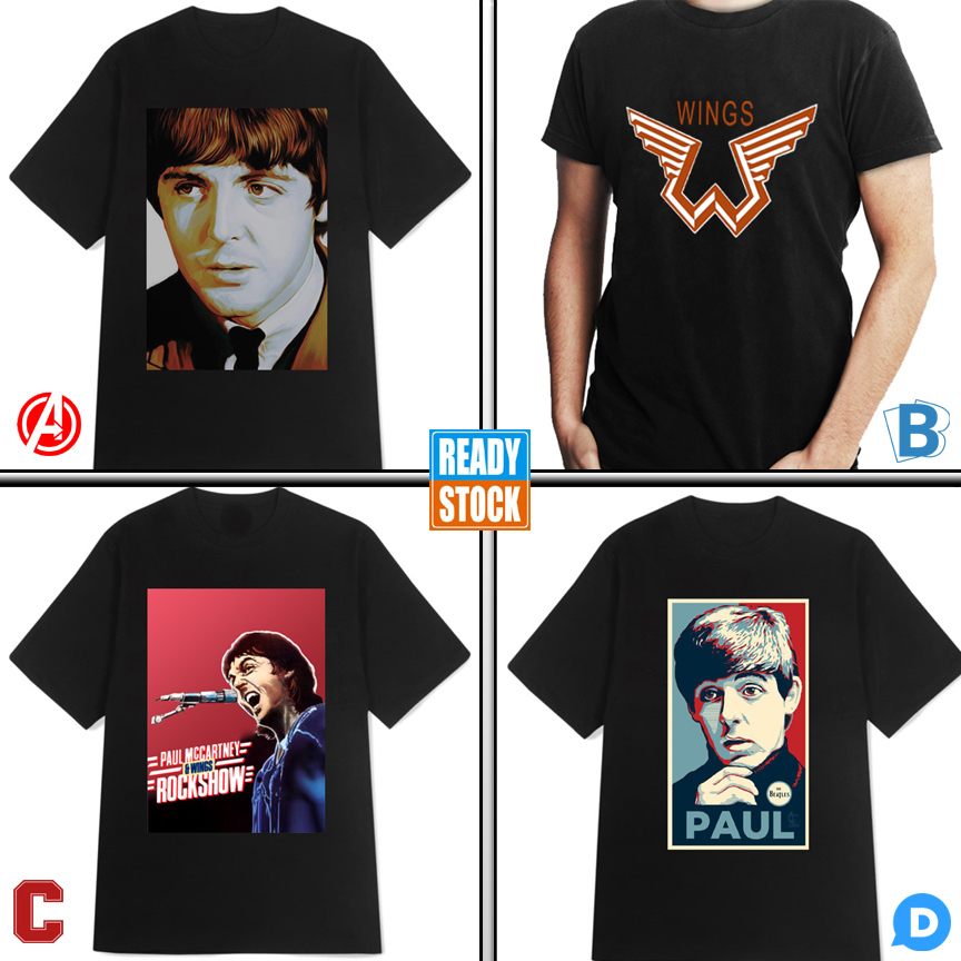 Kaos Paul McCartney Tshirt 100% Cotton