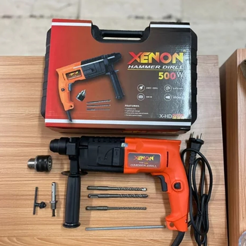 Mesin Bor Bobok/Hammer Drill Merk Xenon X-HD 500 (500w)