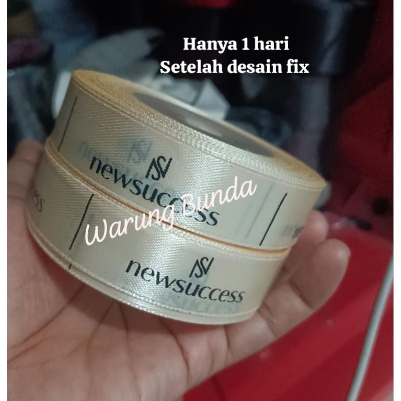 

label pita satin - awet tidak luntur - label costume - label hijab - pita satin - label branding