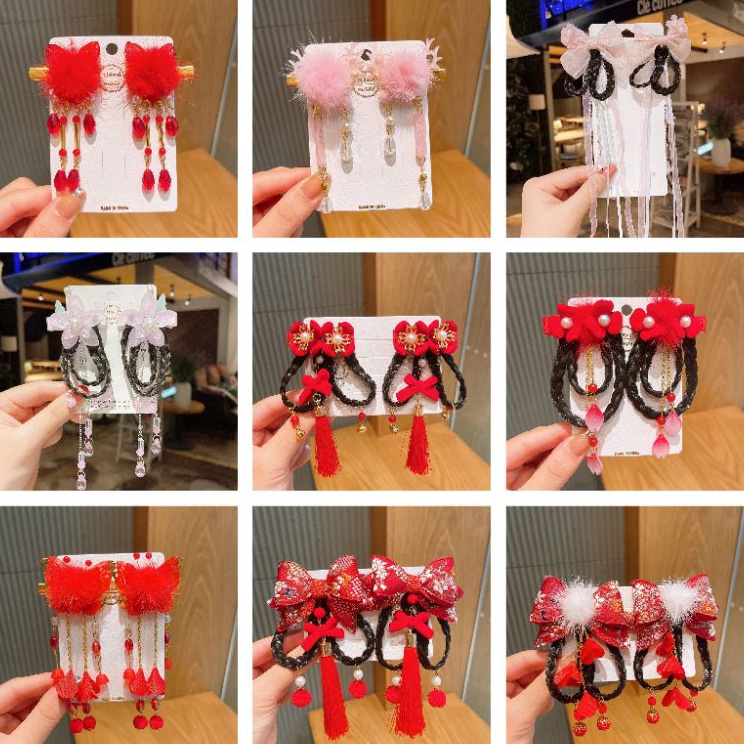 Dijual Murah SET JEPIT RAMBUT CHINA HANFU MODEL FASHION ANAK Ready Stok