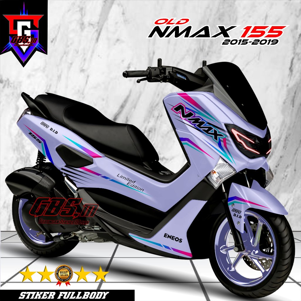 Decal Stiker Nmax 155 Old - Stiker Nmax Old 2016 2017 2018 2019 Motif Bunglon Fullbody