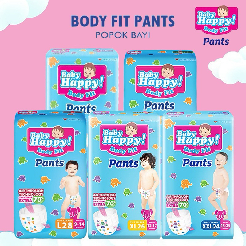 Baby Happy S40 M32 L28 XL26/ Pampers Baby Happy / Pampers Murah