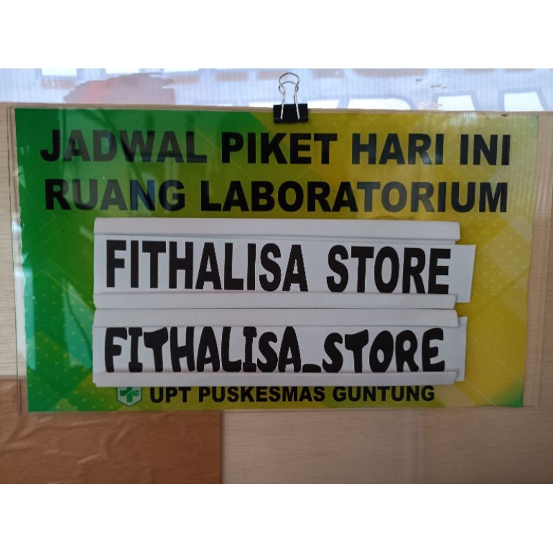 

[FTS 60] Daftar Petugas Jaga Bahan Akrilik / Daftar Petugas Jaga Klinik, Puskesmas, Rumah Sakit, Dll