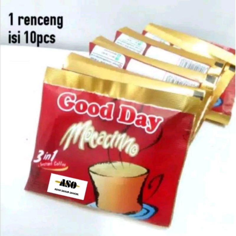 

Kopi Good Day Mocachino Renceng 20gram sachet /satu renceng isi 10sachet